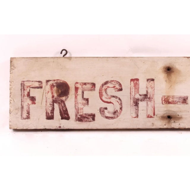 American 1940s Fresh-Eggs Sign For Sale - Image 3 of 5