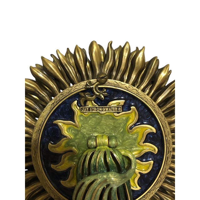 2000 - 2009 Jay Strongwater Retired Sunflower Picture Frame With Swarovski Crystals For Sale - Image 5 of 5