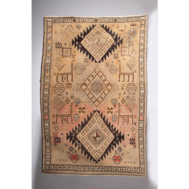 Textile Karabakh Wool Rug, 1900s For Sale - Image 7 of 7