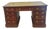 Antique Victorian Mahogany Freestanding Pedestal Kneehole Desk with Fitted Stationery Drawers and Writing Slides, 1850 For Sale