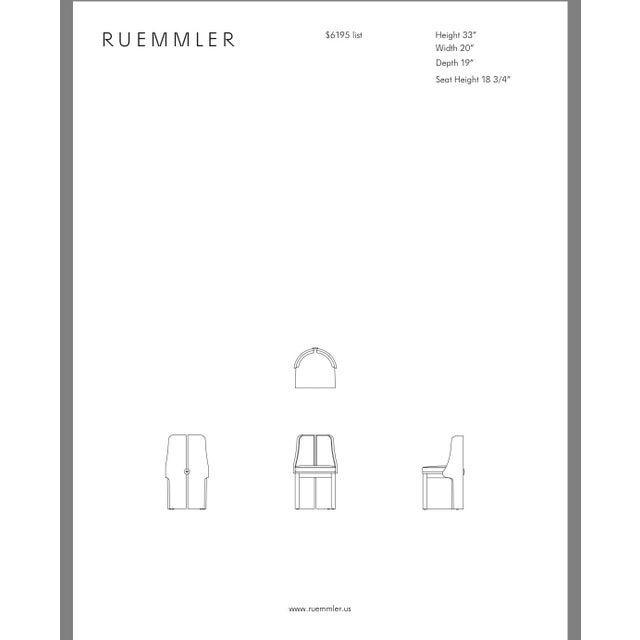 The N172 Chair by Ruemmler With Removable Cushion For Sale - Image 9 of 12