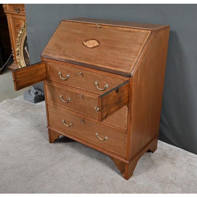 Early 20th Century English Scribe in Mahogany For Sale - Image 10 of 18