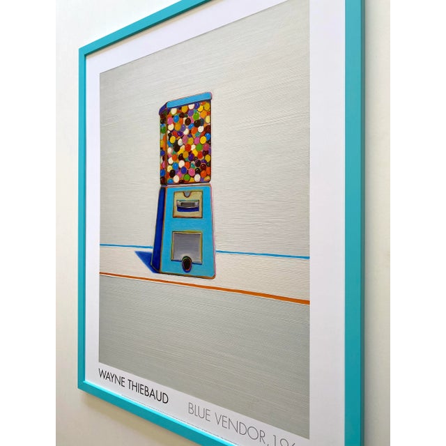 Wayne Thiebaud Offset Lithograph Print Framed Pop Art Poster " Blue Vendor " 1963 For Sale - Image 11 of 13