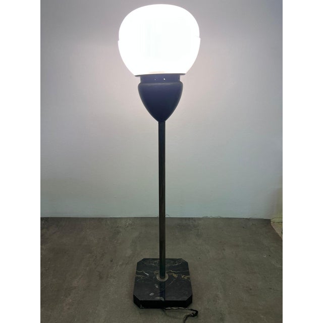 Floor lamp by Sergio Mazza, produced by Artemide in the 1960s. Fantastic mid-century design. The base is made of black...