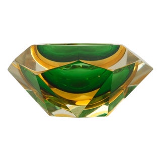 Murano Glass Bowl attributed to Flávio Poli for Seguso Vetri d'Arte, 1970s For Sale