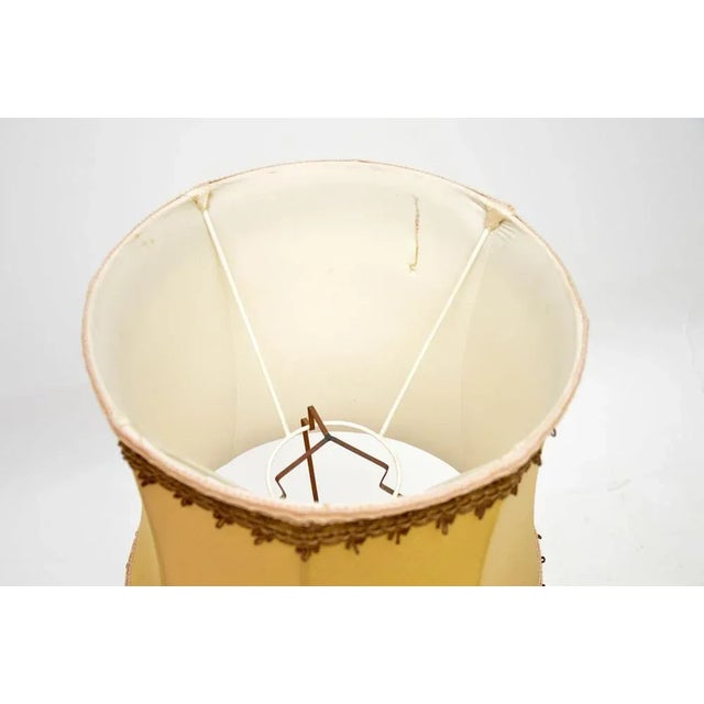 Large Vintage French Onyx & Gilt Metal Table Lamp, 1930s For Sale - Image 4 of 9