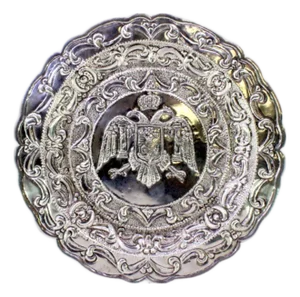 Silver Tray with Garlands
