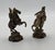 Grand Tour Pair of Vintage Gilded Metal Equestrian Figurines For Sale - Image 3 of 6