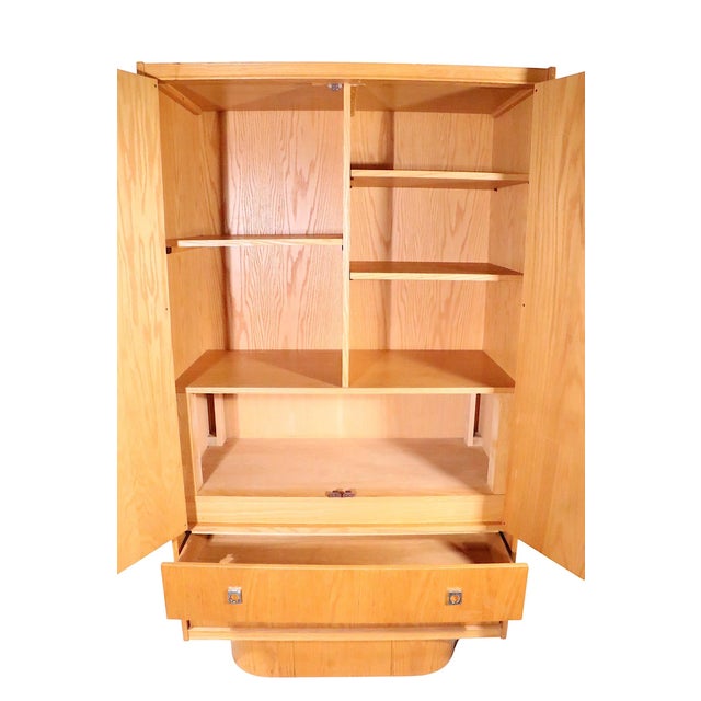 Brutalist Organic Mid Century Modern Tobago Armoire Chifferobe Made in Canada C 1970's For Sale In New York - Image 6 of 16