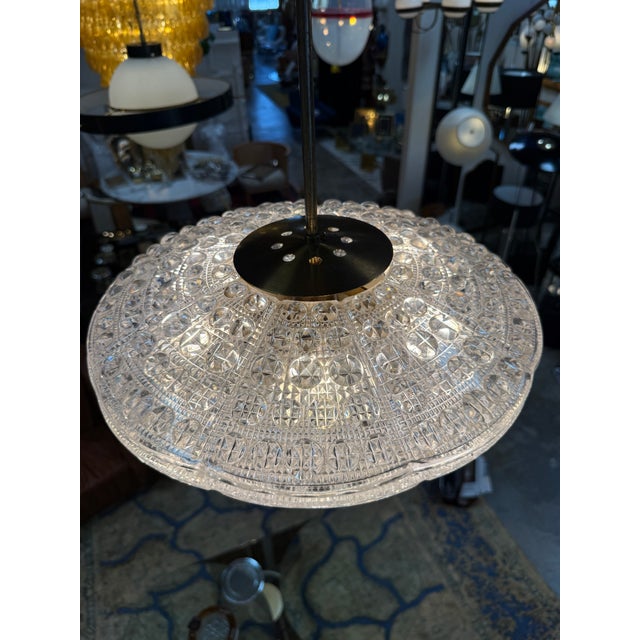 Glass Set of Carl Fagerlund for Orrefors Pendant Light for Lyfa, Denmark, 1960s For Sale - Image 7 of 12