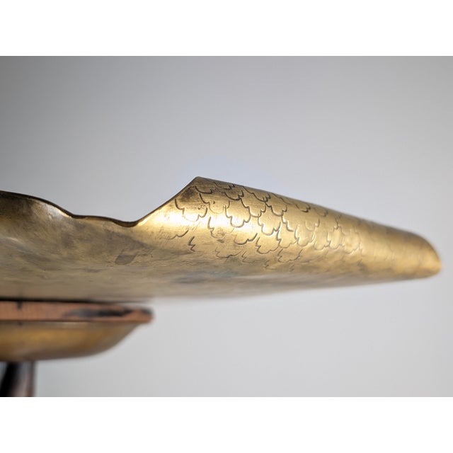 Art Nouveau Japanese Table Bronze and Brass with Dragonfly Motif, 1920s For Sale - Image 9 of 18