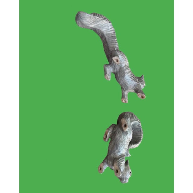 Vintage Ceramic Squirrels Life Size - A Pair For Sale - Image 10 of 10