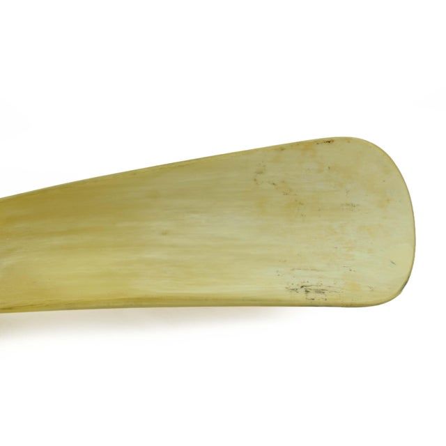 Mid 20th Century Mid 20th Century Natural Buffalo Horn Shoehorn With Leather Strap For Sale - Image 5 of 7