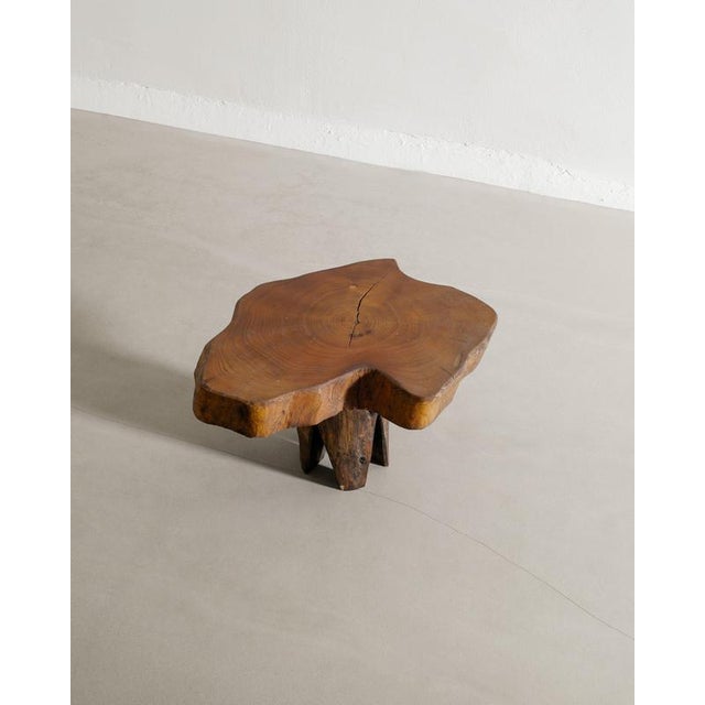 French Mid-Century Wooden Free Form Side Table, 1960s For Sale - Image 3 of 5