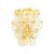 Faceted Crystal Glass & Brass Wall Light from Kinkeldey, Germany, 1970s For Sale - Image 9 of 9
