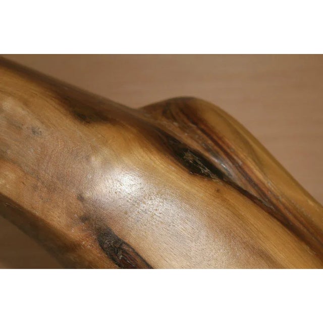 Abstract 1960s Wood Sculpture For Sale - Image 3 of 9