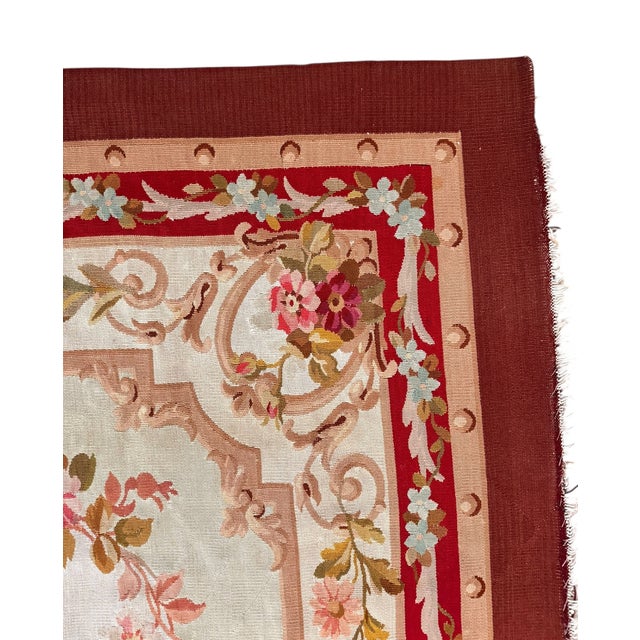 Neoclassical Elegance: A 19th-Century French Aubusson Tapestry For Sale In Austin - Image 6 of 15