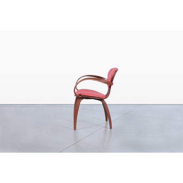 Vintage Sculptural Walnut “Pretzel” Armchairs by Plycraft For Sale - Image 9 of 14