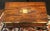 Early-mid 19th century English large campaign lap desk now on custom made side table stand. Mahogany, also incorporating...