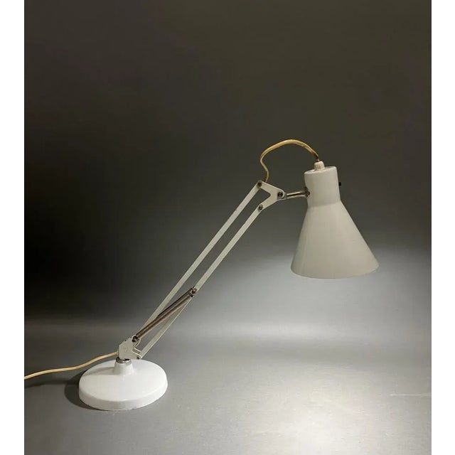 White L-9 Table Lamp in Iron For Sale - Image 8 of 8