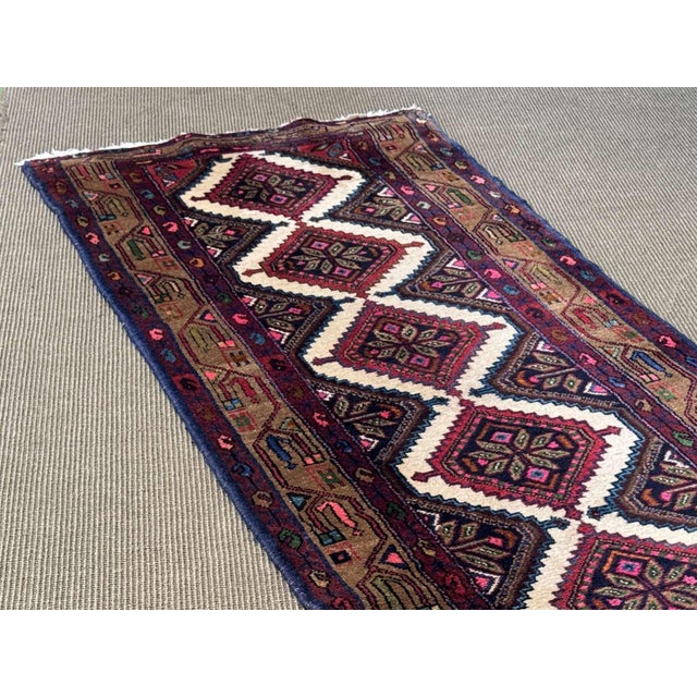 Textile Handmade Middle Eastern Wool Rug For Sale - Image 7 of 15