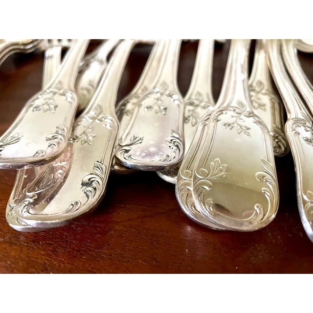 1950s Silver-Plated Cutlery Set, 1950s, Set of 36 For Sale - Image 5 of 11