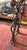 Tall Antique French Floral Tole Andirons For Sale - Image 11 of 17