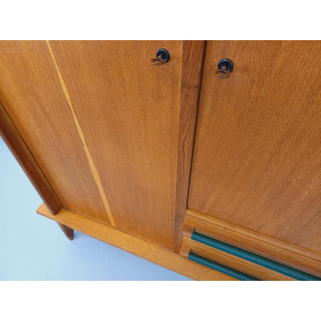 Vintage Oak Wardrobe, 1950s-1960s For Sale - Image 18 of 18