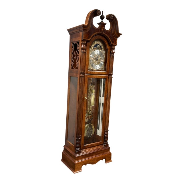 Howard Miller "Raymour" Broadmour Collection Grandfather Clock, Circa 1990s For Sale