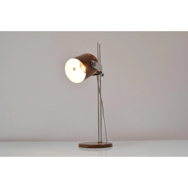 Made in Czechoslovakia Made of Lacquered Metal,Chrome 1xE27 or E26 socket Re-polished Fully Functional Original condition...