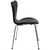 Arne Jacobsen's timeless series Seven dining chair newly reupholstered in black Nevada aniline leather. These Seven chairs...