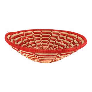 Early 21st Century African Coiled Basket Bowl For Sale