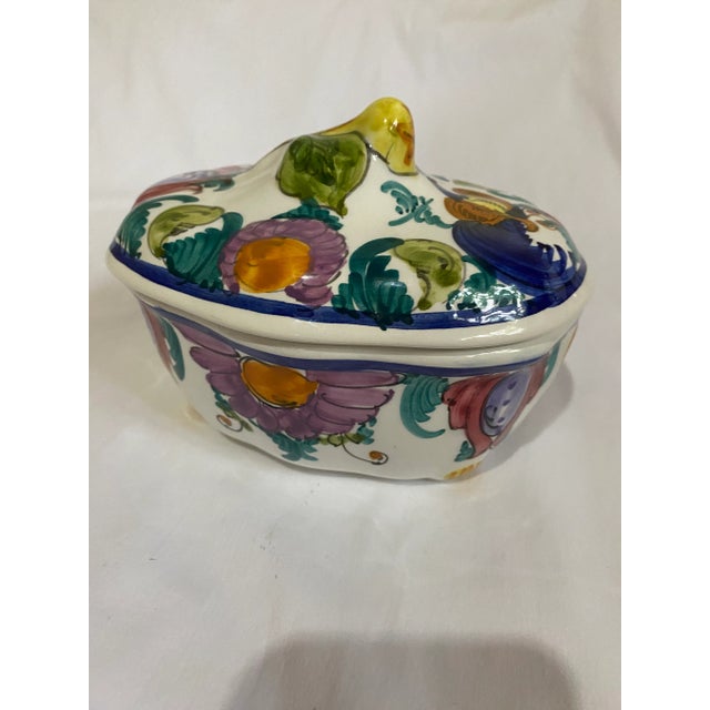 1990s 1990s Greek Pottery Lidded Bowl For Sale - Image 5 of 8