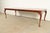 Baker Furniture Company Baker Furniture Queen Anne Carved Cherry and Burl Wood Extension Dining Table, Newly Refinished For Sale - Image 4 of 15
