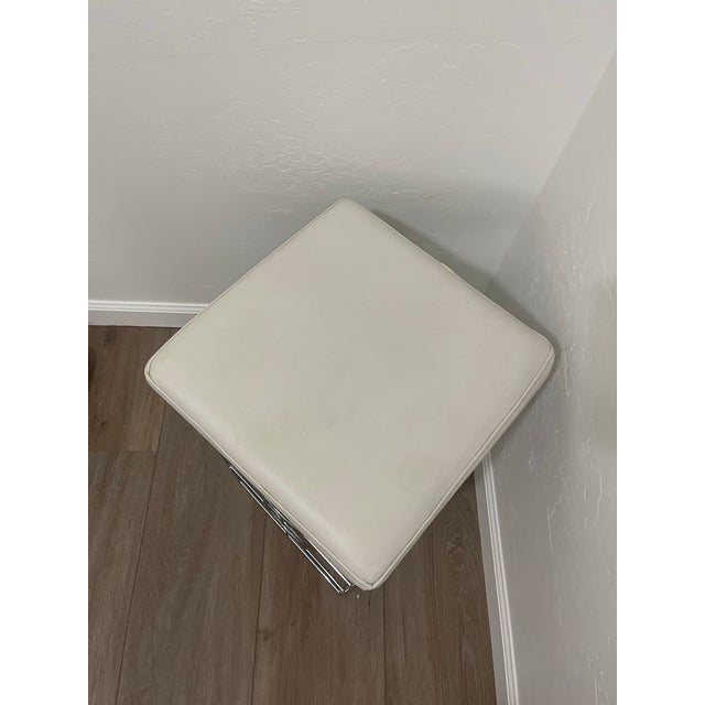 Late 20th Century Mid Century Vanity Bench Stool For Sale In Phoenix - Image 6 of 8