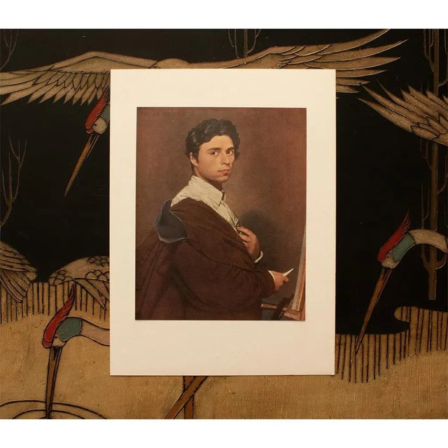 1950s 1951 After Jean-Auguste-Dominique Ingres "Self-Portrait", First Edition Parisian Photogravure For Sale - Image 5 of 8
