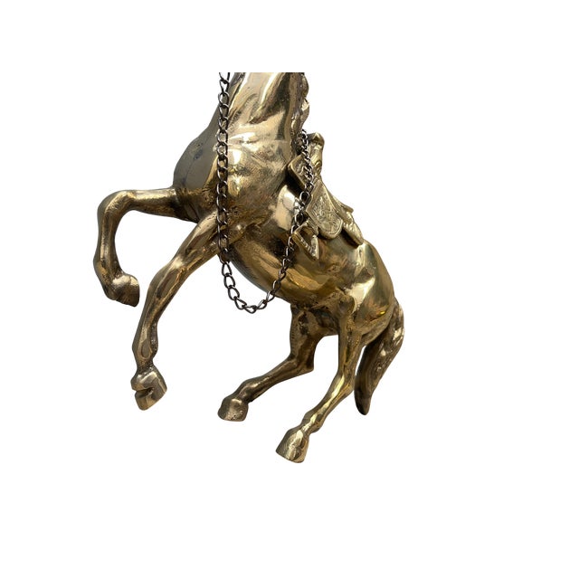 Large Brass Horse Figurine For Sale - Image 14 of 16