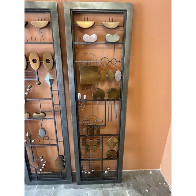 Mid Century Italian 3 Panel Screen For Sale - Image 4 of 10