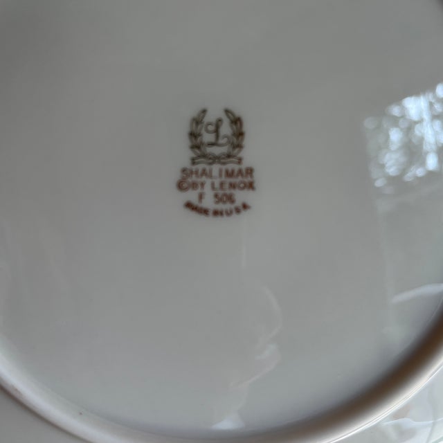Traditional Vintage Discontinued Lenox Shalimar Dinnerware - 56 pcs For Sale - Image 3 of 7
