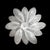 Late 20th Century Modernist Hand-Blown Murano Glass Reeded Leaf Form Chandelier W/ 24k White Gold For Sale - Image 16 of 18