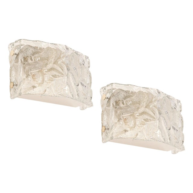 German Sconces in Murano Glass by Kaiser, 1970s, Set of 2 For Sale - Image 10 of 10