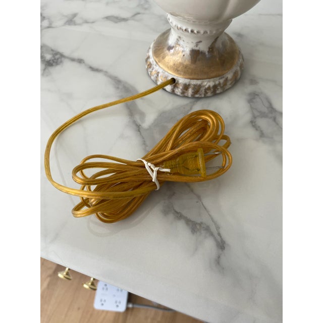 Vintage Pink and Gold Wild Rose Lamp Completely Restored For Sale - Image 10 of 12