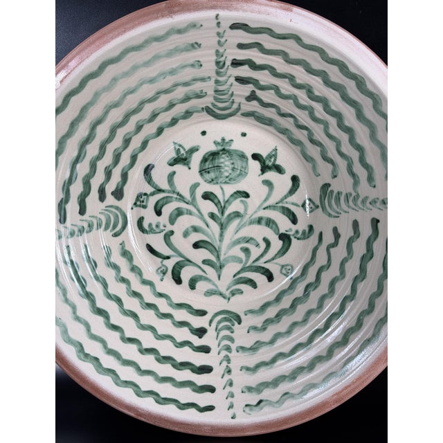 Large Spanish Fajalauza Ceramic Lebrillo Bowl For Sale - Image 4 of 11
