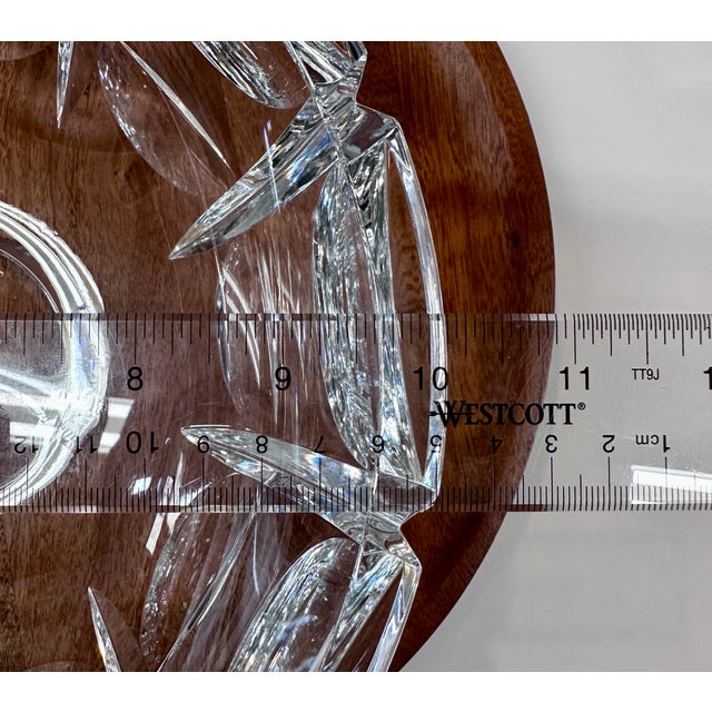 Vintage Orrefors “Thousand Windows” Crystal Footed Centerpiece Bowl by Simon Gate, Sweden For Sale - Image 10 of 10