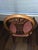 Wood Pair of Vintage Georgian Revival Carved Wood Lyre-Back Armchairs For Sale - Image 7 of 7