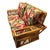 Beige 1990s Deco Style "Presidents" Stick Reed Rattan Nantucket 3-Seat Sofa, Floral Cushions For Sale - Image 8 of 8