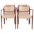 Model 65 Armchair in Rosewood with Light Elegance Leather by N.O. Møller for J.L. Møllers, 1960s, Set of 4 For Sale - Image 14 of 14