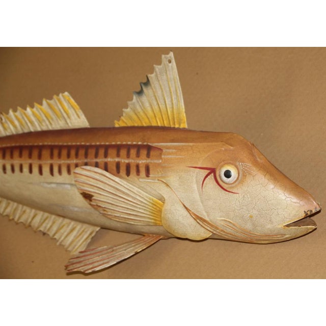 Mid-Century Modern Large Metal Fish Trade Sign, 1970s For Sale - Image 3 of 16