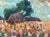 Realism Vintage Impressionist Oil Painting: Ukrainian Village Landscape, 1960s For Sale - Image 3 of 6