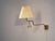 1970s Armaturhantverk Tibro, Wall Light, Brass, Pleated Fabric For Sale - Image 4 of 13